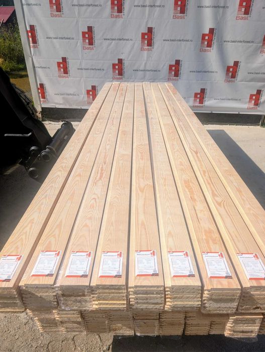 Lambriu Sauna Fara Noduri Profil UNO Pin 18x120x4000mm PRET PRODUCATOR