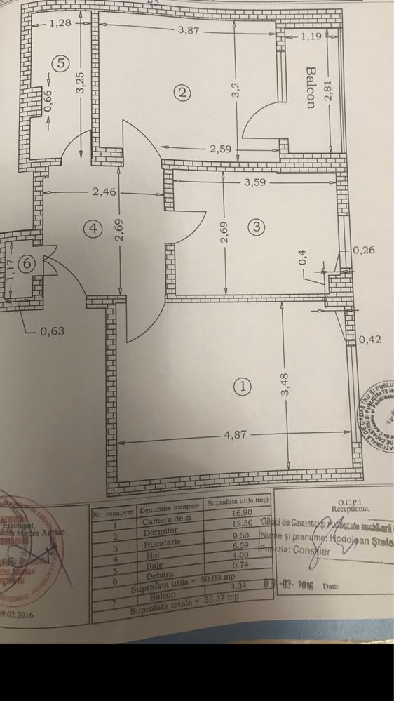 Apartamet 2 camere decomandat deasupra de restaurantul ViaVai