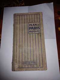 "Harta Planul Parisului în 12 Sectiuni" / interbelica / RARITATE