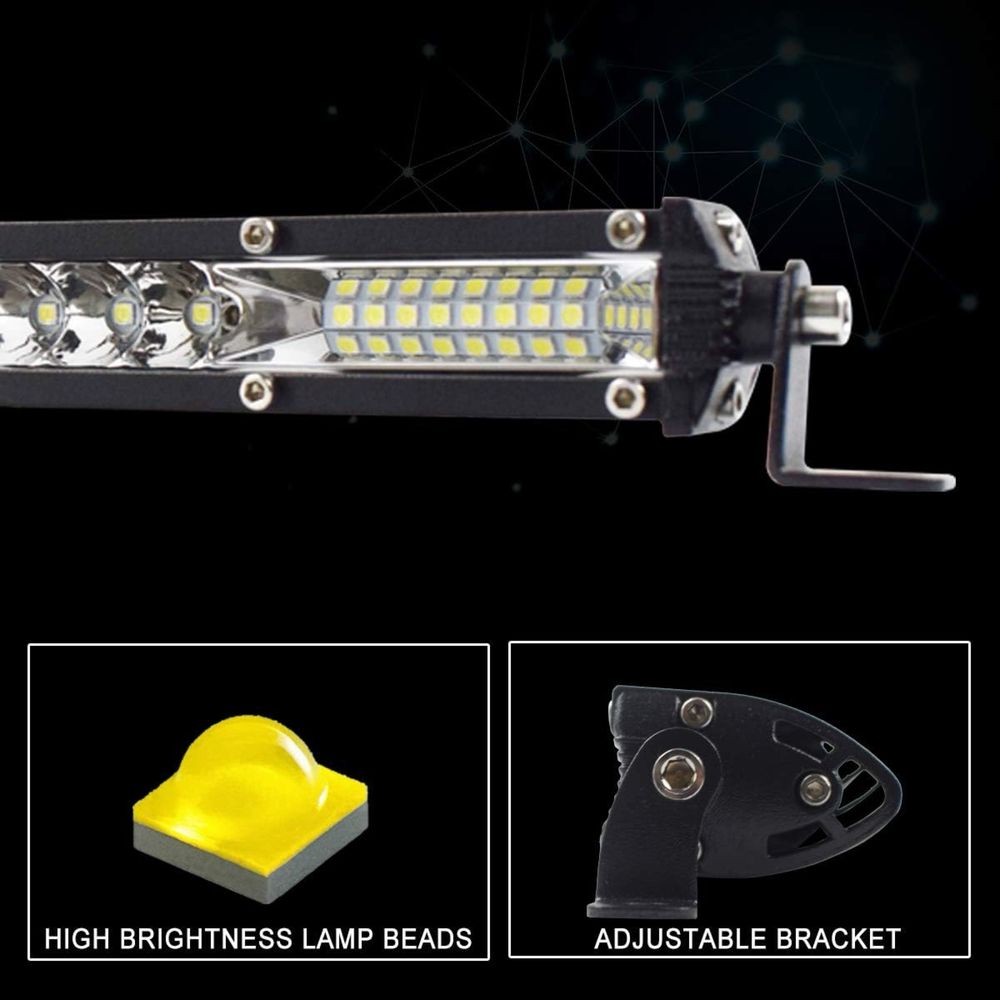 Прав Prav Лед LED Bar Бар - 72W - 27.5см за Атв Джип Автомобил Камион