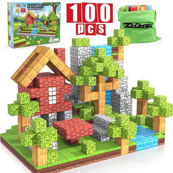 Магнитни кубчета Майнкрафт Minecraft  Blocks