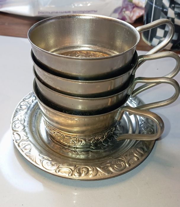 Подстаканник . Мельхиор. СССР .