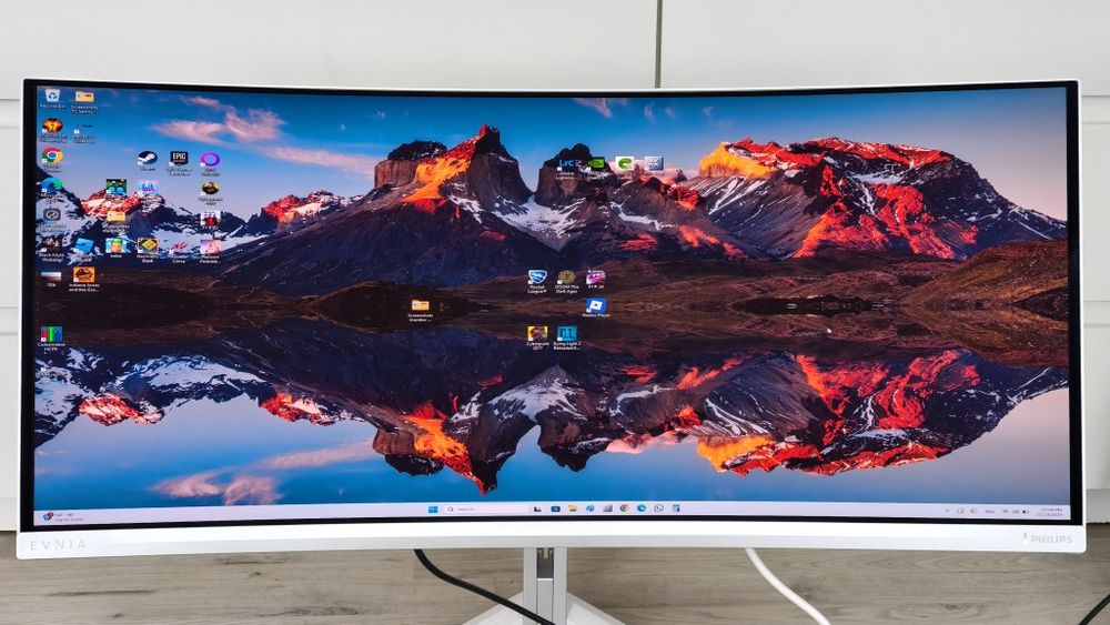 Monitor gaming curbat QD OLED 34 inch Philips Evnia 34M2C8600/00