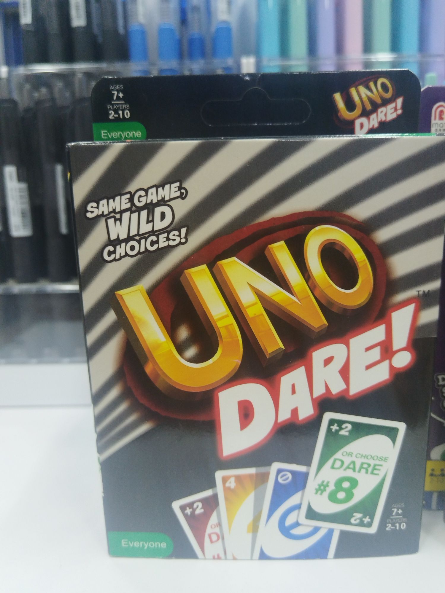 Uno game karta 2 xil turda