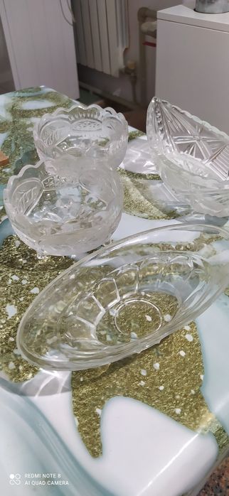 Конфетница сахарница хрусталь СССР