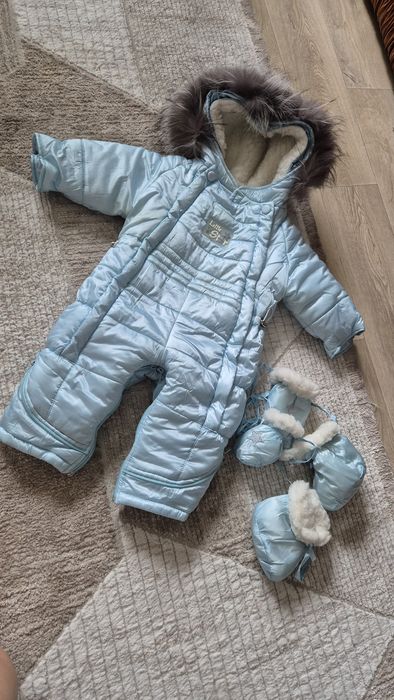 Комбинезон/конверт зимний.  Можно использовать с рождения до года.