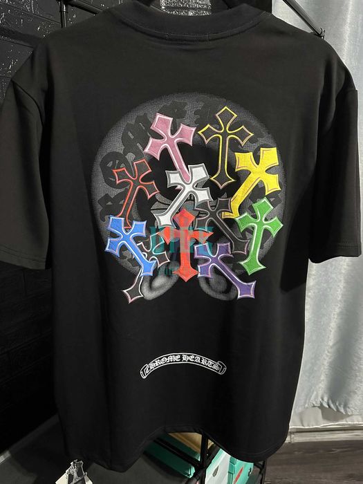 Tricou Chrome Hearts Multi Color Cross Black [VICE YOUR PLUG]