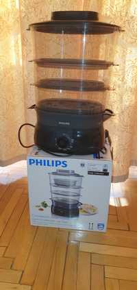 Aparat de gatit la aburi Phillips 900w, 9l