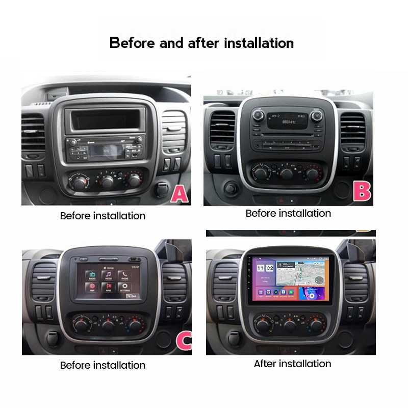 Navigatie Renault Trafic 3 2014-2018,9INCH 2+32GB RAM, Android 13