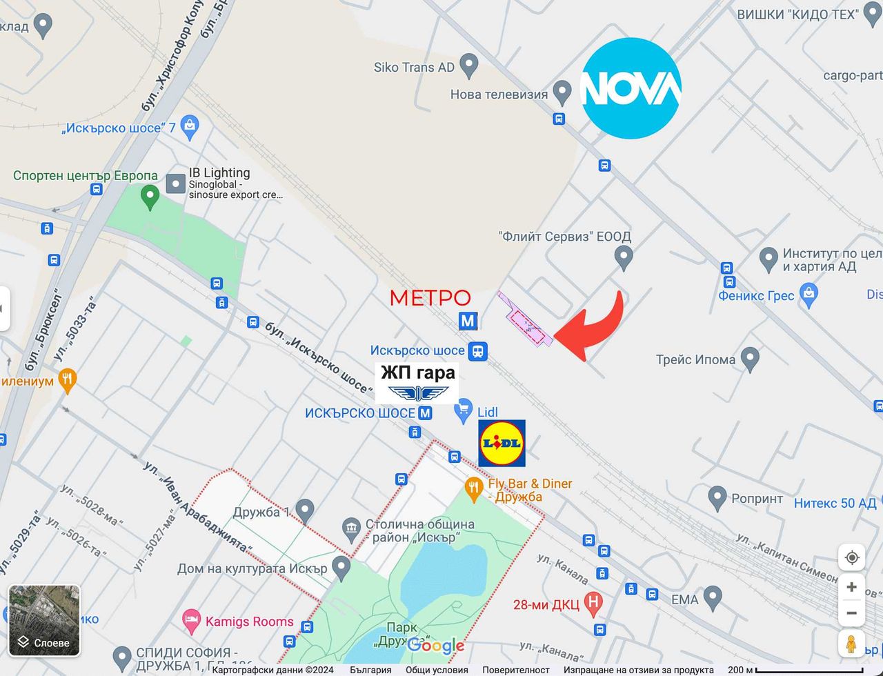 Продава се Парцел в София, Дружба 1 - 2970 кв.м за 179 €/кв.м - Снимка #2