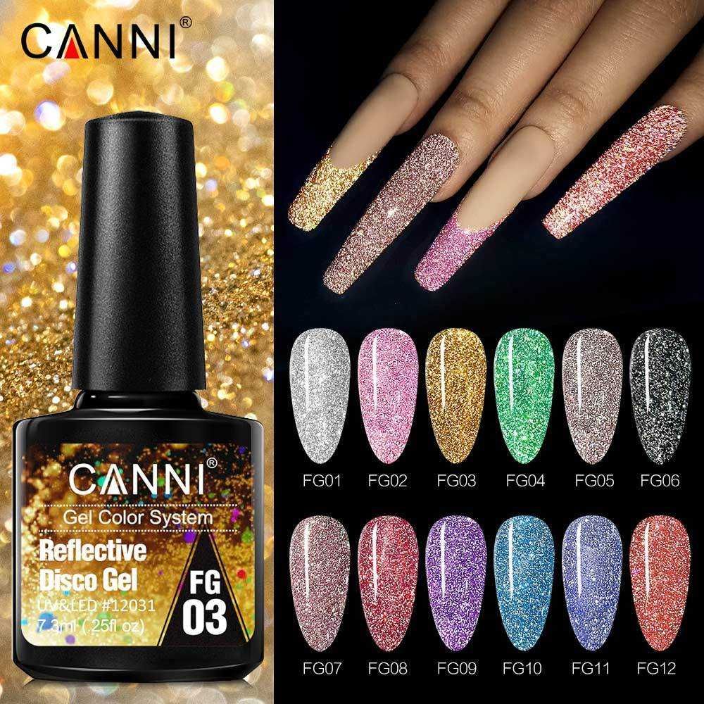 CANNI Reflective Disco Gel / диско гел лак