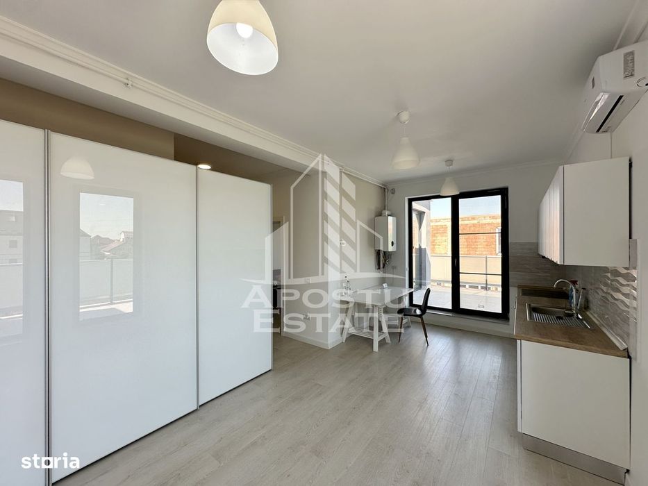 Apartament cu 2 camere, terasa 30 mp, 2 locuri de parcare