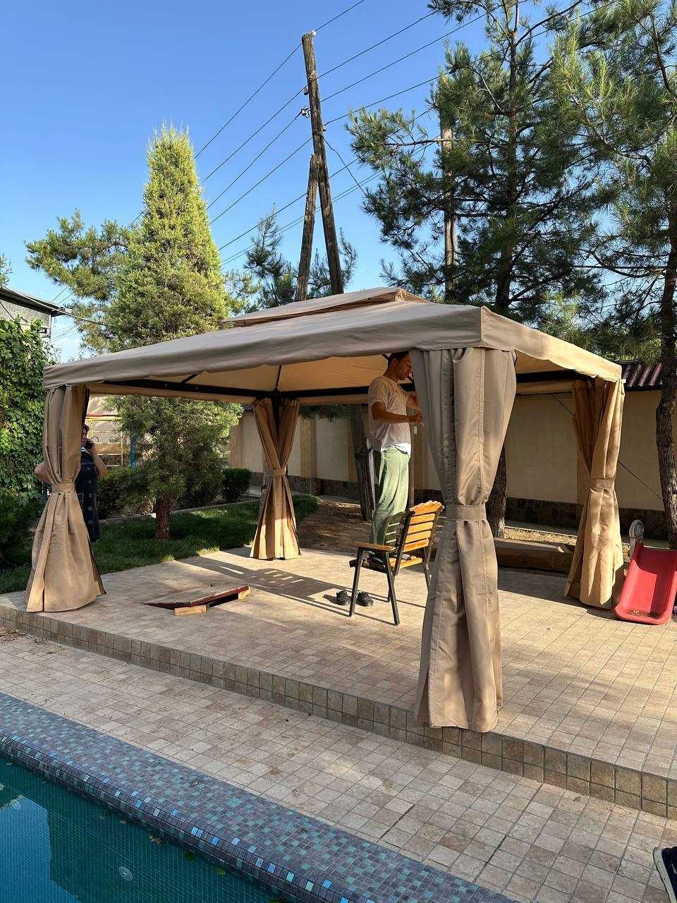 Шатёр зонтик из первых рук 3x3, 3x4, 4x4 , 4x6