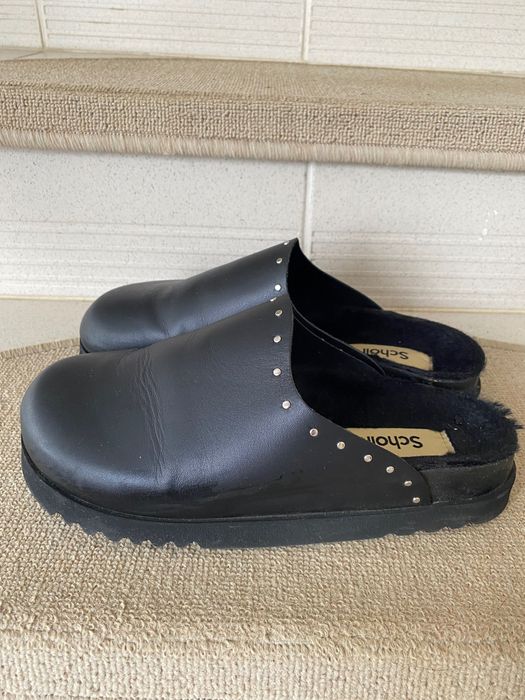 Scholl кожени чехли с косъм
