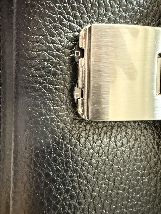 Enzo Nori  НОВА Черна  Мъжка Чанта  от естествена йожа