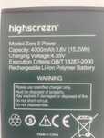 Новая батарея для Highscreen Zera S