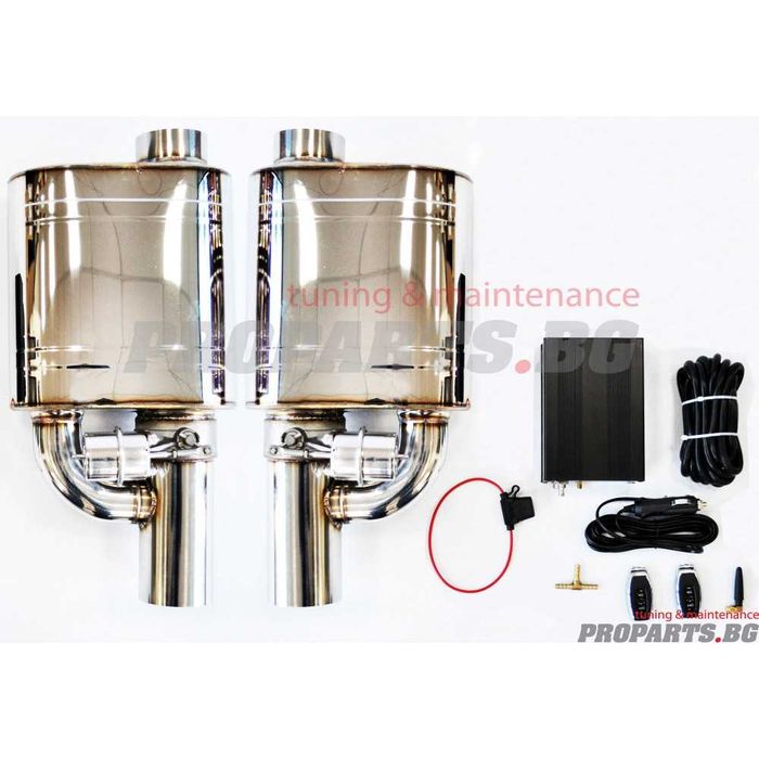 Cut off спортни ауспуси с клапа ляв и десен 63 мм 2.5 инч 76 мм 3 инч