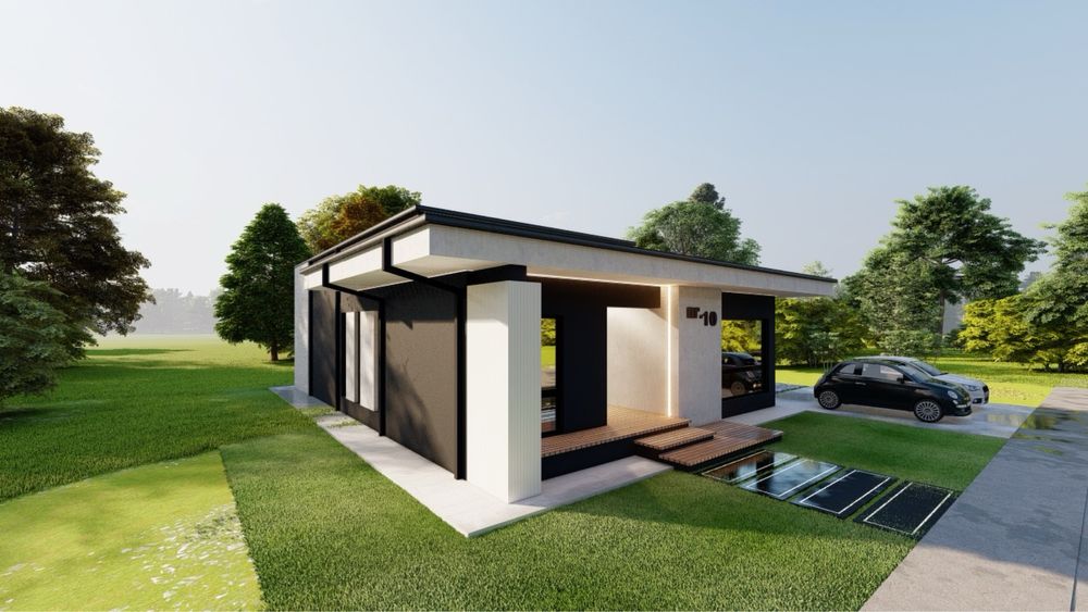 Casă modernă, elegantă și eficientă energetic