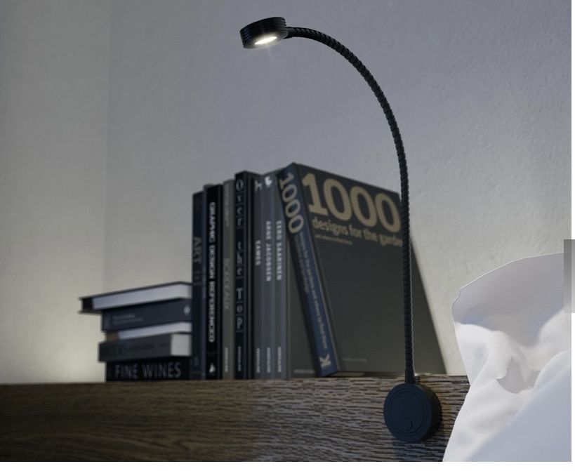 Vand Lampă flexibilă pentru dormitor sau birou Häfele Loox LED, 2 USB
