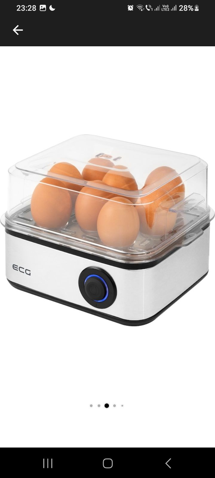 Vând aparat de făcut ouă fierte sau prăjite ECG 5080