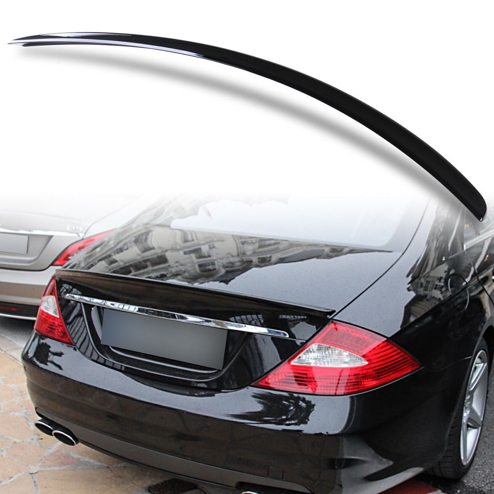 Заден спойлер стил AMG за Mercedes CLS W219 2005 -2010 черен пиано лак