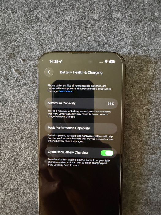 iPhone 14 pro space black 256 gb