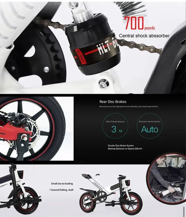 Bicicleta electrica pliabila