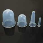 Set 4 VENTUZE din SILICON medicinale ANTICELULITICE cu vacuum pt masaj