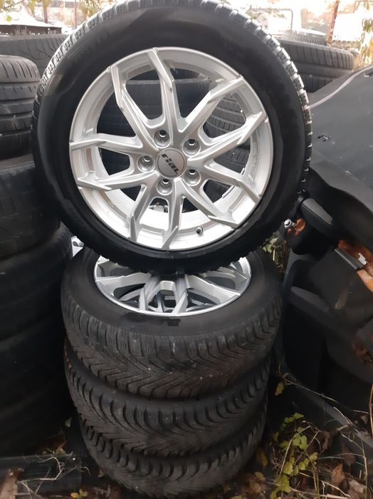 4бр. Лети Джанти с зимни гуми 5х112 за VW-ФОЛКСВАГЕН-16цола