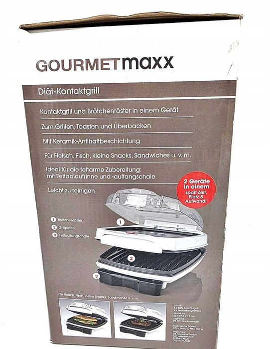 sandwich maker Grill 1100w GourmetMAXX