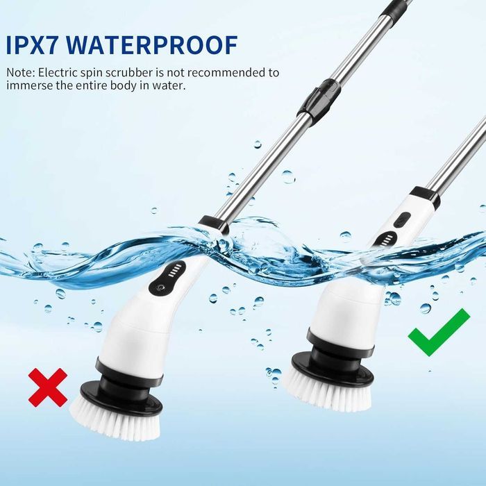 Perie electrică Lebeein JY-6010, 9 capete, 2 viteze, alb