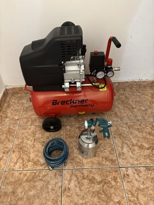 Compresor Vopsit  24 Litri  - Pistol  si Furtun