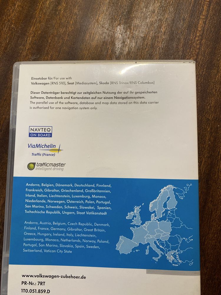 Продавам Навигационен диск Europe West