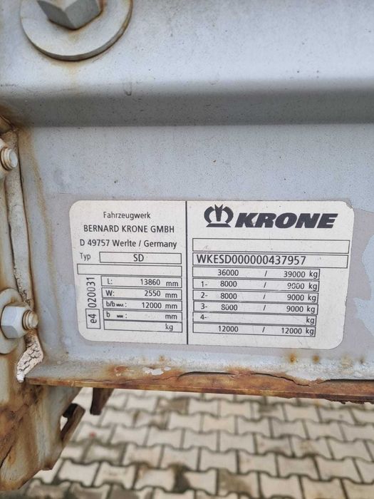 Semiremorca standard cu obloane Krone stare super!