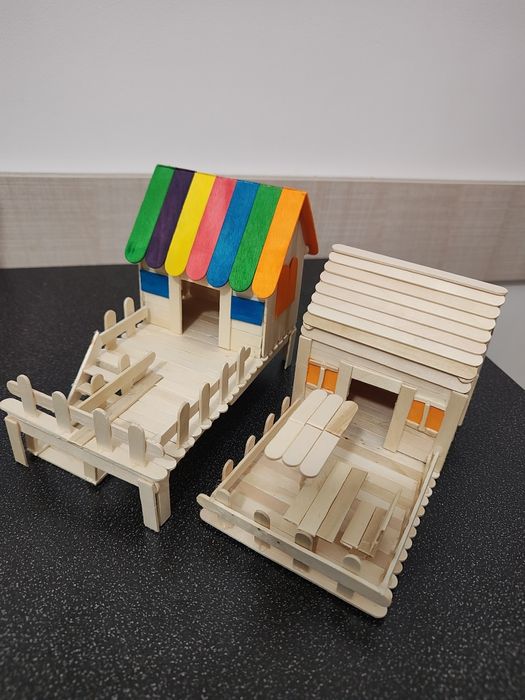 Macheta Casa lemn proiect școală săptămâna verde