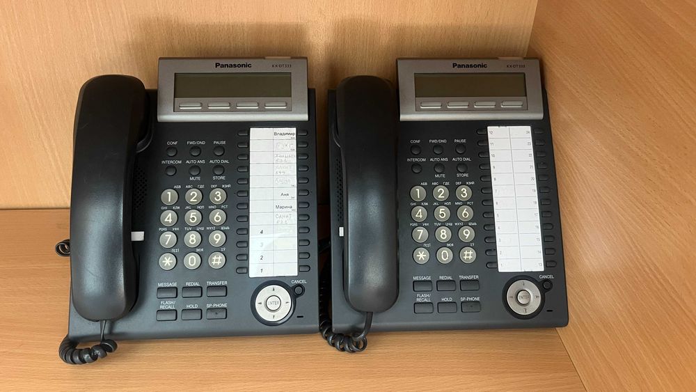 Цифровой системный телефон Panasonic KX-DT333 - 2 шт