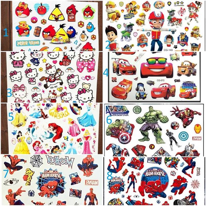 Tatuaje Temporare Tatuaj Temporar copii 24 modele printese super eroi