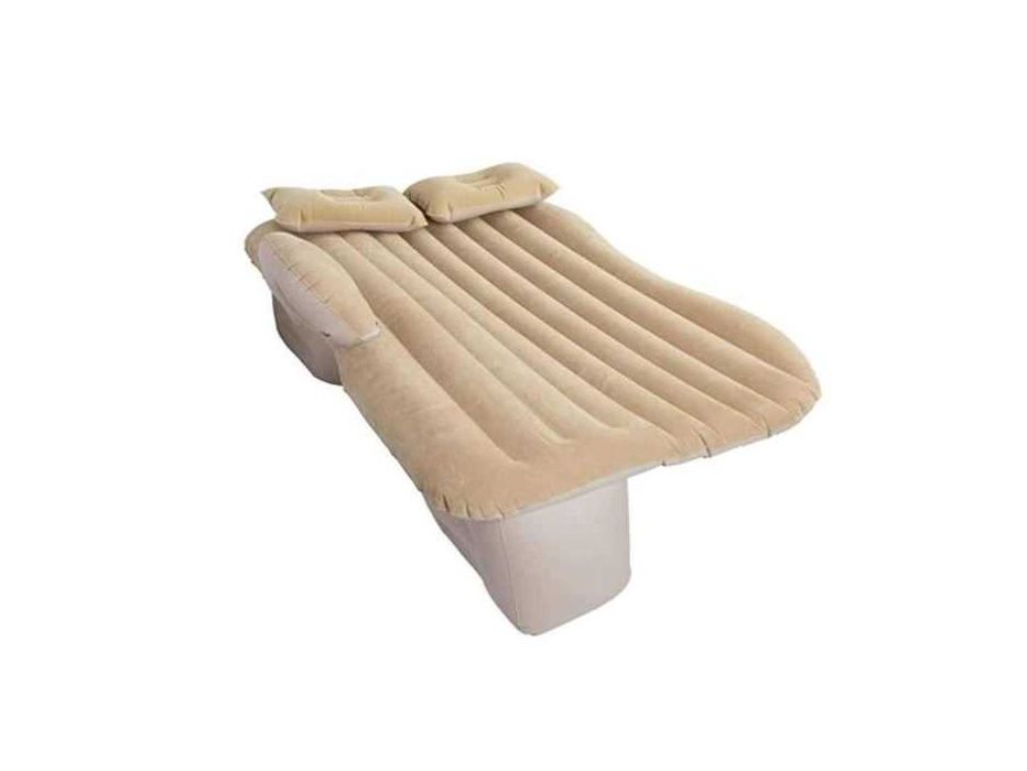 Saltea gonflabila auto cu perne pentru bancheta masina, pompa inclusa