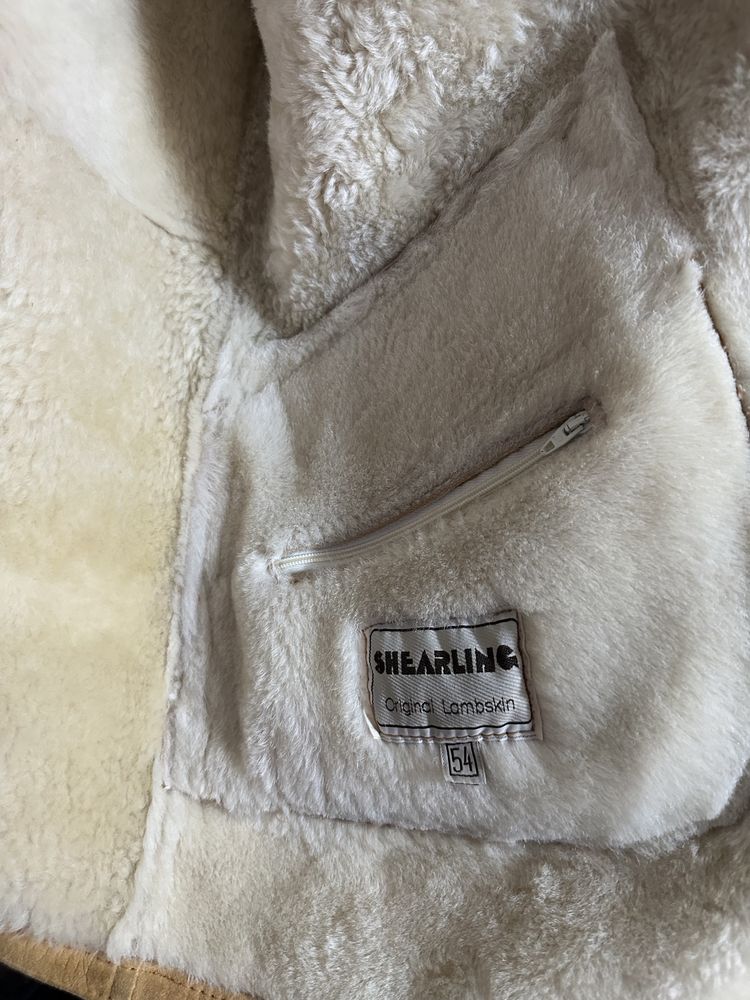 Cojoc piele catifelată shearling