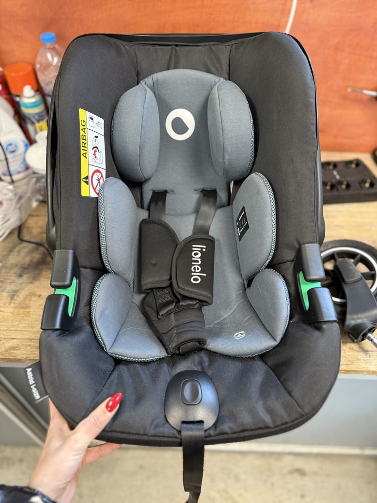 Детска количка 3 в 1 Lionelo Amber, Graphite grey