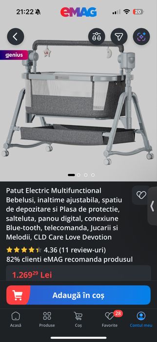Patut electric bebelusi