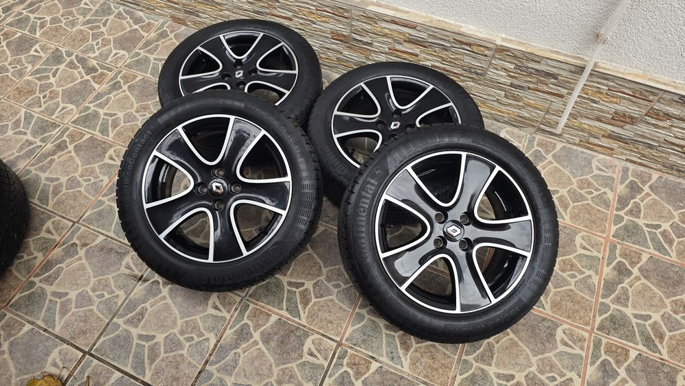 Jante aliaj 4x100 Logan anvelope vara 195 55 r16 sandero dokker clio