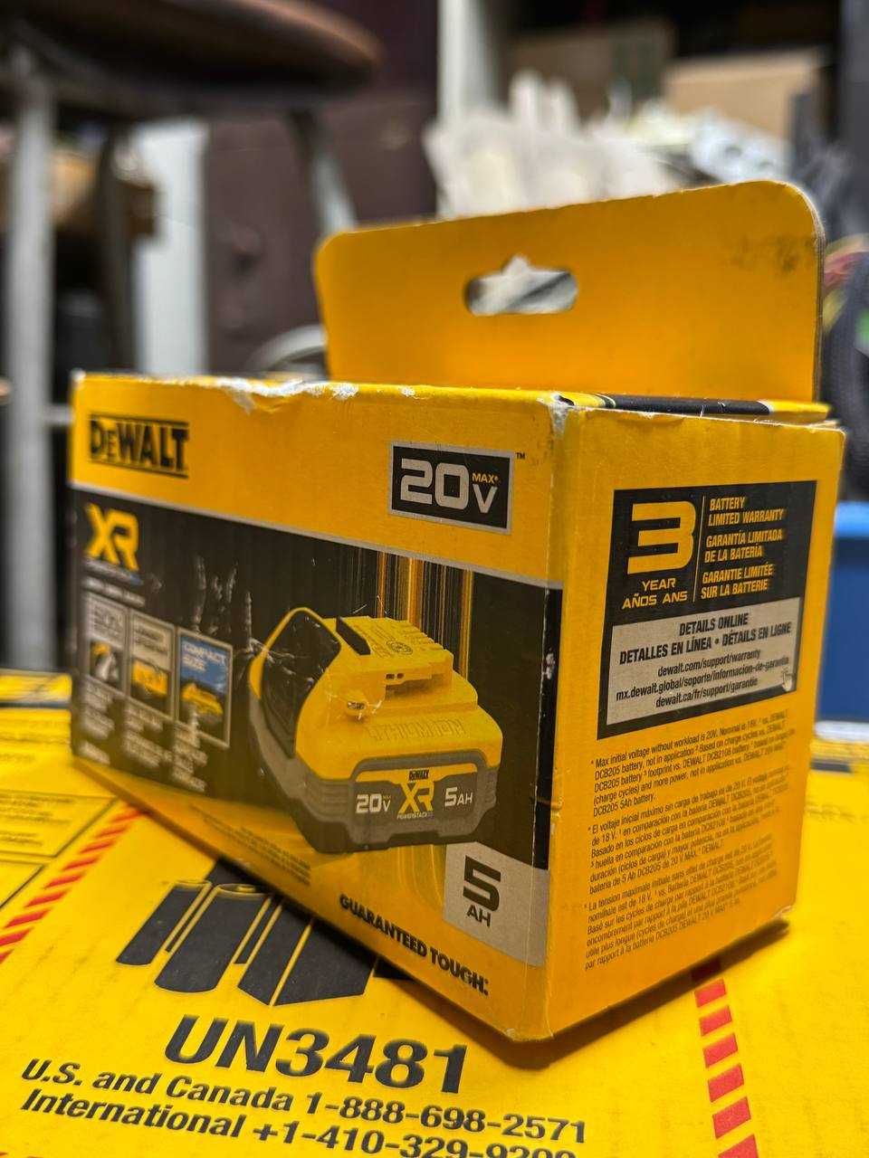 Аккумулятор батарея dewalt powerstack 18-20V 5Ah 2024г, новый,оригинал