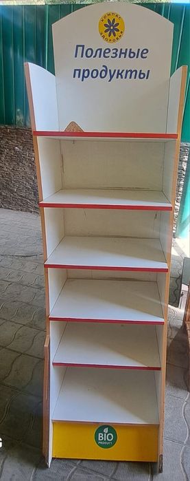 Витрина стелаж для магазина здорового питания