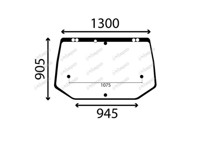 Geam cabina T5050, T5060, TL90, TL100 , TM135, TM140, TM155, TM165