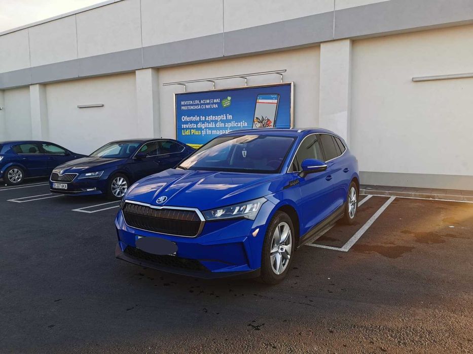 Skoda ENYAQ iV 80x 265 CP, an fab 2022, 4x4, cu pompa de caldura