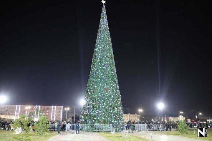 Установка новогодних ёлок || Yangi yil archasini o'rnatish