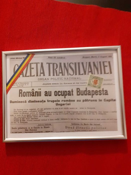 Ziar brașovean din 5 august 1919: "Românii au ocupat Budapesta!"