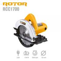 Електрически ръчен циркуляр ROTOR RCC1700, 1700W, 185 мм, 5000 об./мин