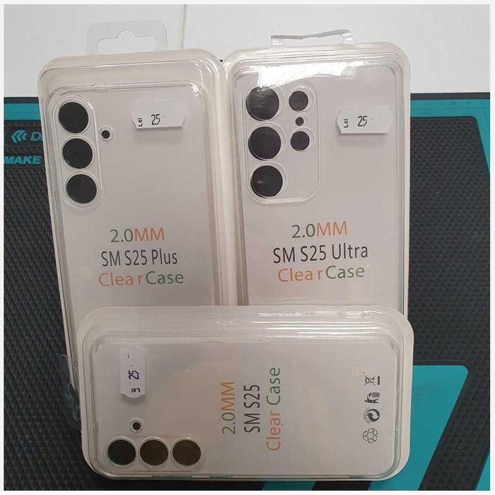 Husa Samsung S25 S25 Plus S25 Ultra -transparenta cu Protectie Camera